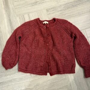 Sezane Rose Knit Cardigan